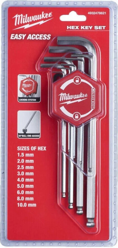 4932478621 Sada imbusových klíčů Hex Key 4932478621 MILWAUKEE