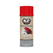 L346CE K2 BRAKE CALIPER PAINT 400 ml ČERVENÁ - barva na brzdové třmeny a bubny K2