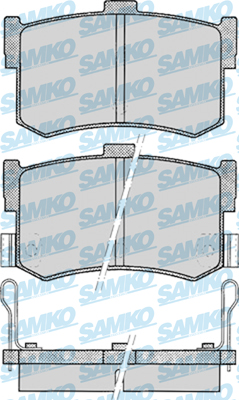 5SP079 Sada brzdových destiček, kotoučová brzda Samko