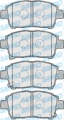5SP1003 Sada brzdových destiček, kotoučová brzda Samko