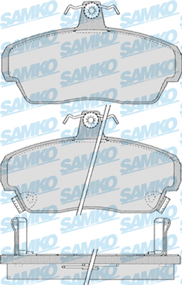 5SP1034 Sada brzdových destiček, kotoučová brzda Samko