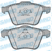 5SP1237 Sada brzdových destiček, kotoučová brzda Samko