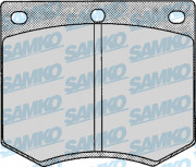 5SP126 Sada brzdových destiček, kotoučová brzda Samko