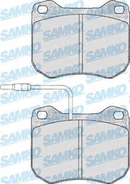 5SP146 Sada brzdových destiček, kotoučová brzda Samko