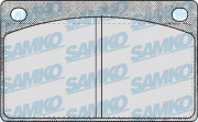 5SP161 Sada brzdových destiček, kotoučová brzda Samko