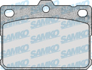5SP169 Sada brzdových destiček, kotoučová brzda Samko