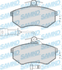 5SP221 Sada brzdových destiček, kotoučová brzda Samko