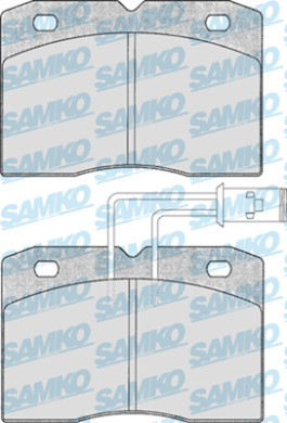 5SP281 Samko sada brzdových platničiek kotúčovej brzdy 5SP281 Samko