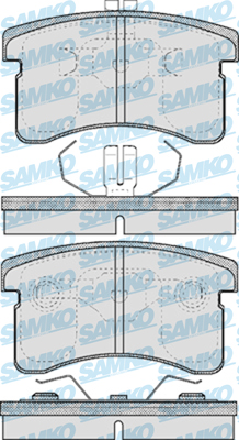 5SP458 Sada brzdových destiček, kotoučová brzda Samko