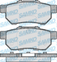 5SP505 Sada brzdových destiček, kotoučová brzda Samko