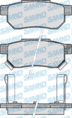 5SP506 Sada brzdových destiček, kotoučová brzda Samko