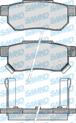 5SP507 Sada brzdových destiček, kotoučová brzda Samko