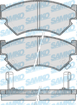 5SP521 Sada brzdových destiček, kotoučová brzda Samko