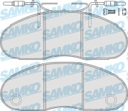 5SP580 Sada brzdových destiček, kotoučová brzda Samko