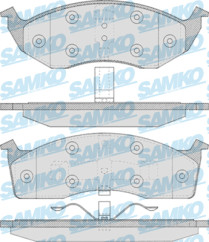 5SP629 Sada brzdových destiček, kotoučová brzda Samko