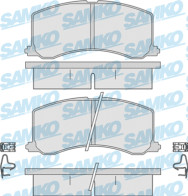 5SP665 Sada brzdových destiček, kotoučová brzda Samko