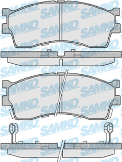 5SP809 Sada brzdových destiček, kotoučová brzda Samko