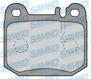 5SP901 Sada brzdových destiček, kotoučová brzda Samko