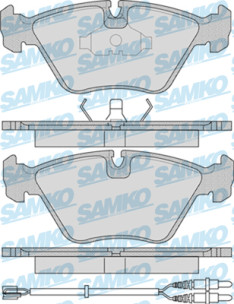 5SP985 Sada brzdových destiček, kotoučová brzda Samko