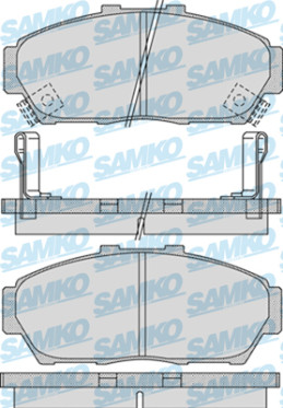 5SP993 Sada brzdových destiček, kotoučová brzda Samko
