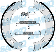 87959 Sada brzdových čelistí, parkovací brzda Samko