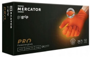 300250040001 Mercator Rukavice ORANGE nitril nepudrované 50 ks, velikost L/9 WHB